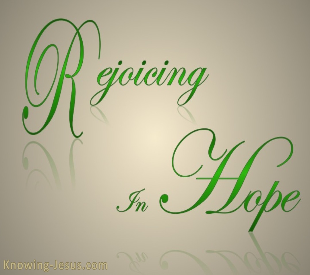 Romans 12:12 Rejoice In Hope (beige)